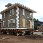 Block House Move in Point Pleasant, WV Rear Angle