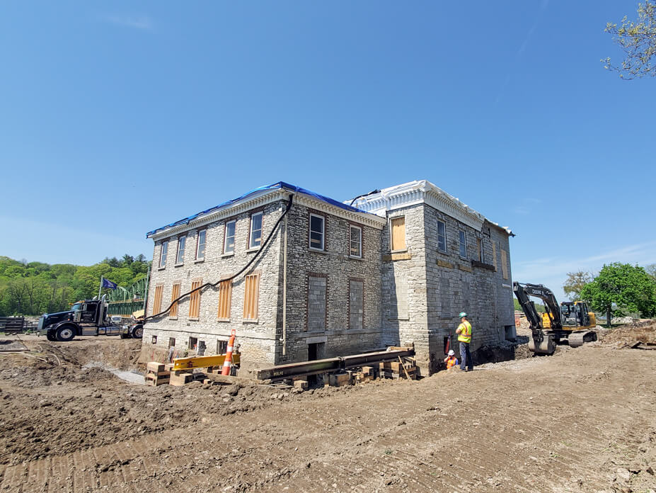 Guy Park Manor Lifted Above Flood Zone